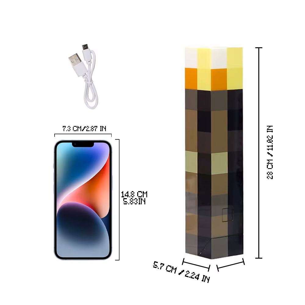 Minecraft Themed Torch LED Night Light